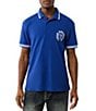 True Religion Buddha Face Graphic Short Sleeve Polo Shirt