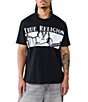 True Religion Checkered Buddha Short Sleeve T-Shirt - Image 1