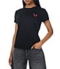 True Religion Crystal Buddha Short Sleeve T-Shirt - Image 1