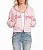 True Religion Crystal Detailed Bold Logo Hooded Jacket - Image 1