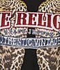 True Religion Crystal Jaguar Graphis Printed Crew Neck Short Sleeve Baby Tee - Image 4