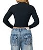 True Religion Crystal Long Sleeve Notch T-Shirt - Image 2