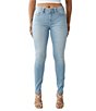 Color:Blue Skies - Image 1 - Jennie Mid Rise Super Skinny Horseshoe Back Pocket Stretch Denim Jeans