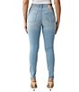 Color:Blue Skies - Image 2 - Jennie Mid Rise Super Skinny Horseshoe Back Pocket Stretch Denim Jeans