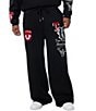 True Religion Logo Patch Baggy Sweatpants - Image 1