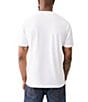 Color:Optic White - Image 2 - Paisley Flocked Logo Short Sleeve Graphic T-Shirt