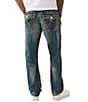 True Religion Ricky 32#double; Distressed Super T Denim Jeans, Color:Dark Dusty - Image 2