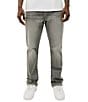 True Religion Ricky Regular Fit Snap Flap Pocket Jeans, Color:Chalk Grey - Image 1