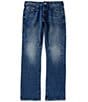 True Religion Ricky Regular Fit Straight Leg Jeans, Color:Kowloon Medium Wash - Image 1