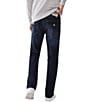 Color:Dark Wash Muddy Waters - Image 2 - Ricky Straight Fit Flap-Pocket Jeans
