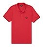 Color:Bleed True - Image 3 - Short Sleeve Branded Collar Polo Shirt