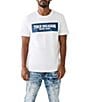 Color:Optic White - Image 1 - Short Sleeve Embossed Arch T-Shirt