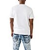 Color:Optic White - Image 2 - Short Sleeve Embossed Arch T-Shirt