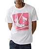 Color:Optic White - Image 1 - Short-Sleeve Horseshoe Cross Line T-Shirt