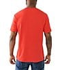 Color:Washed Red - Image 2 - Short Sleeve Interlock Henley T-Shirt