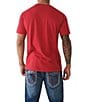 Color:Ruby Red - Image 2 - Short Sleeve Matte Foil Buddha T-Shirt
