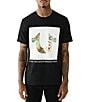 Color:Jet Black - Image 1 - Short Sleeve Multi Camo Graphic T-Shirt