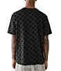Color:Jet Black - Image 2 - Short Sleeve Relaxed Monogram Arch T-Shirt