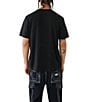 Color:Jet Black - Image 2 - Short Sleeve Relaxed Photo Real Stack T-Shirt