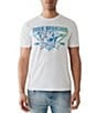 Color:Optic White - Image 1 - Short Sleeve Rockin Buddha Graphic T-Shirt