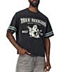 True Religion Washed World Short Sleeve Heavyweight Boxy T-Shirt - Image 1