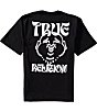 True Religion Wavy Buddha Short Sleeve T-Shirt - Image 1