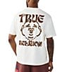 True Religion Wavy Buddha Short Sleeve T-Shirt - Image 1