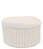 TRVL Design Pimlicoi Stripe Round Pouch, Color:Pimlico Sand - Image 1