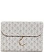 TRVL Design Luxe Geometric-Printed Saffiano Vegan Leather Hanging Toiletry Bag, Color:Antibes - Image 1