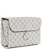 TRVL Design Luxe Geometric-Printed Saffiano Vegan Leather Hanging Toiletry Bag, Color:Antibes - Image 2