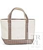 TRVL Design Mini Coated Canvas Coco Gingham Trim Tote - Image 1