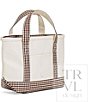 TRVL Design Mini Coated Canvas Coco Gingham Trim Tote - Image 2