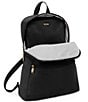 Color:Black/Gold - Image 3 - Voyageur Just In Case Nylon Backpack