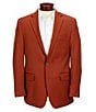 Color:Burnt Orange - Image 1 - Classic Fit Notch Lapel Sport Coat