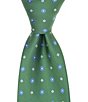 Turnbury Flower Medallion Traditional Silk Blend Tie - Image 3