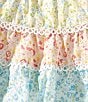 Tween Diva Big Girls Flutter-Sleeve Mixed Floral-Printed Top & Matching Skirt Set, Color:Pink - Image 2
