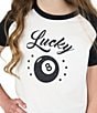 Tween Diva Big Girls Raglan-Sleeve Color Block T-Shirt & Plaid Skort Set, Color:Black - Image 9