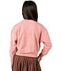 Tween Diva Big Girls Long Sleeve Fall Vibes Sweatshirt, Color:Mauve - Image 4