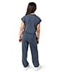 Tween Diva Big Girls Washed Jersey Knit Crossover T-Shirt & Matching Jogger Pants Set, Color:Navy - Image 4