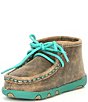 Color:Brown/Turquoise - Image 4 - Kids' Driving Moc (Infant)