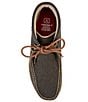 Color:Charcoal - Image 5 - Men's Leather Lace-Up Chukka Driving Moccasins
