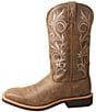 Color:Bomber/Bomber - Image 4 - Women's 11#double; WS Toe Top Hand Leather Western Boots