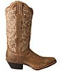 Color:Bomber/Bomber - Image 2 - Women's 12#double; Western R Toe Leather Boots