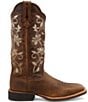 Color:Oiled Bomber/Oiled Bomber - Image 2 - Women's 13#double; WS Toe Ruff Stock Embroidered Western Boots