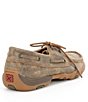 Color:Bomber Brown - Image 2 - Women's Leather Boat Driving Mocs