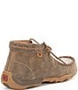 Color:Bomber Brown/Tooled - Image 2 - Women's Tooled Chukka Driving Mocs