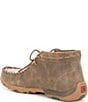 Color:Bomber Brown/Tooled - Image 3 - Women's Tooled Chukka Driving Mocs