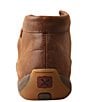 Color:Brown - Image 3 - Women's Tooled Leather Chukka Driving Mocs