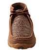 Color:Brown - Image 5 - Women's Tooled Leather Chukka Driving Mocs