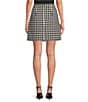 tyler boe Coordinating Ashley Check Pattern High Waist Fringe Pocket Skirt, Color:Black/White Check - Image 2